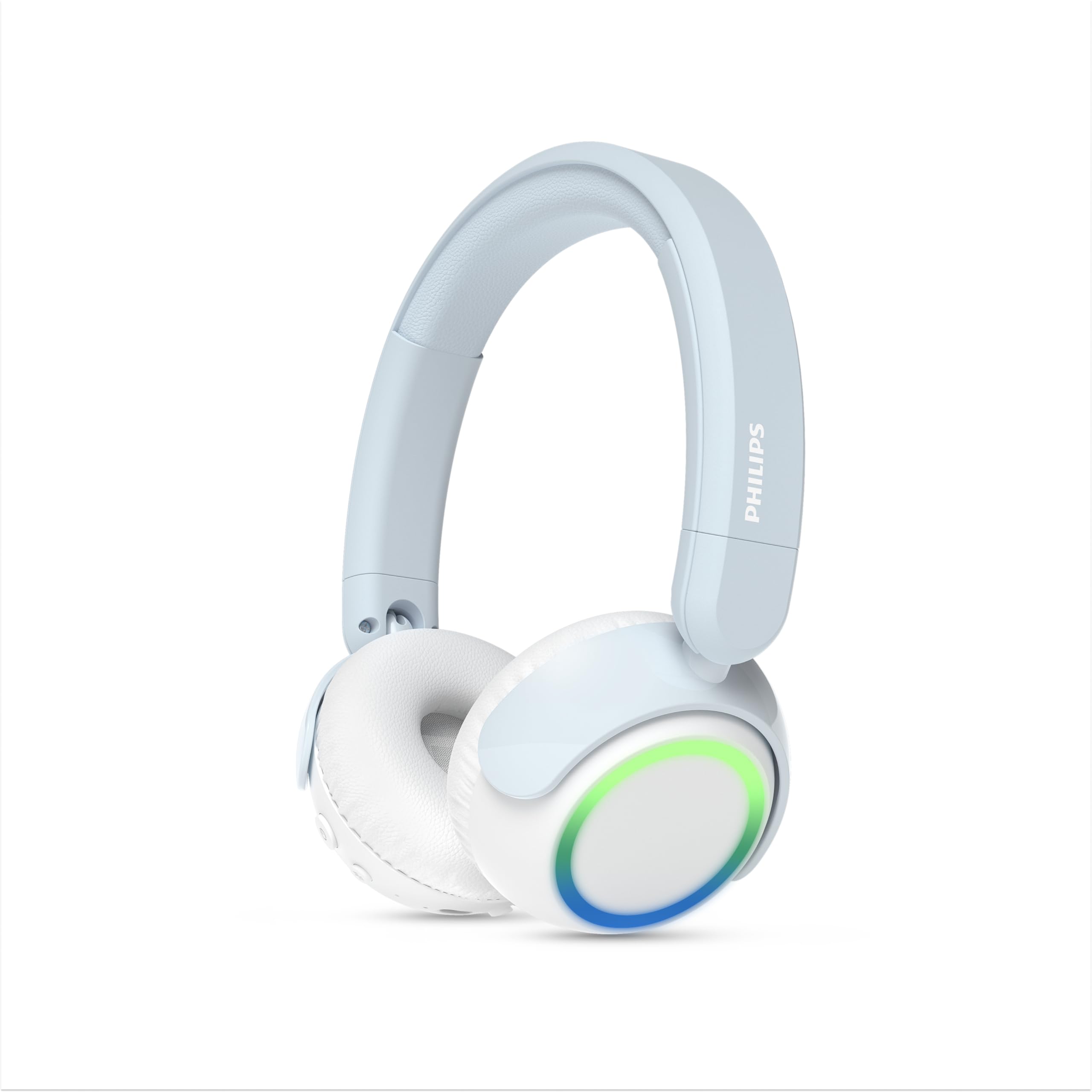 Philips TAK4200BL 4200 Series On Ear Wireless Kids Foldable Headphones Volume Limited, Audio Sharing, 3.5mm and USB-C Cable included - Blue
