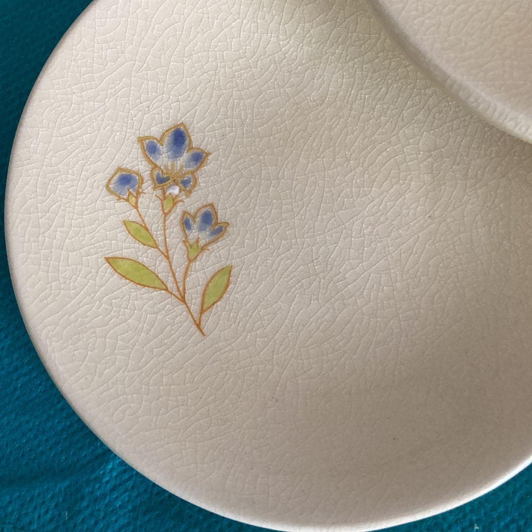 薩摩焼 花文皿 荒木陶芸 薩摩焼 荒木幹二郎 花草文 大皿