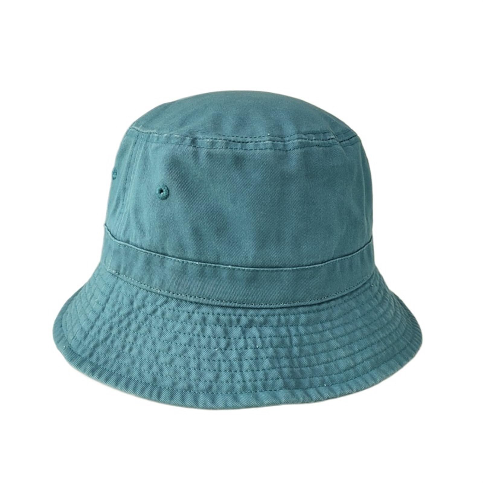 Cappello Pescatore Uomo Cappelli a Secchiello Extra Large XXL for Uomo Donna Cappelli da Pesca Vintage Oversize in Cotone Lavato con Pietra a Testa Grande da Esterno(Ink Blue,L 57-59cm)