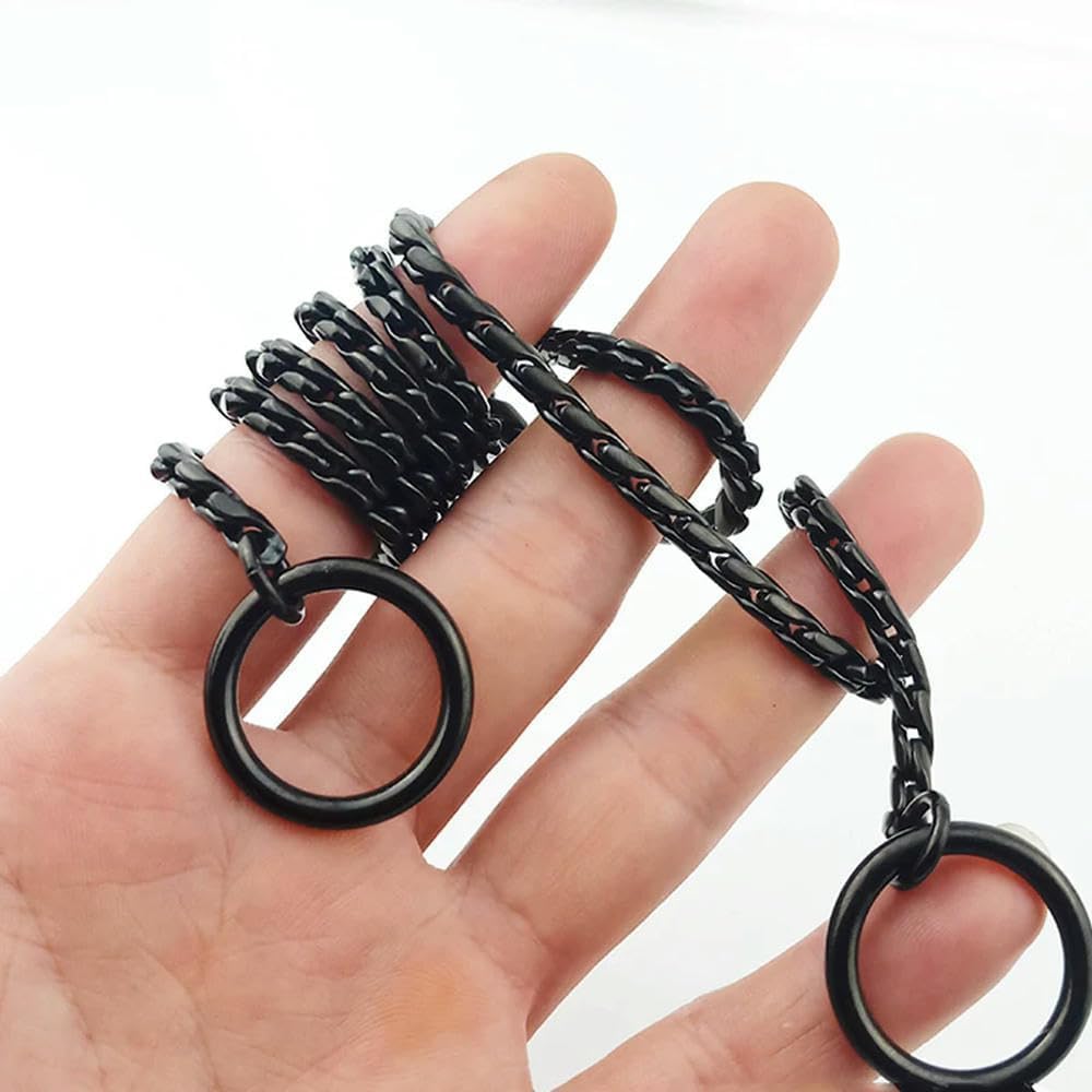 Correa De Metal Resistente Para Perros, Collar De Entrenamiento Ajustable | 55 Cm De Largo, Para Paseos Y Excursiones Al Aire Libre. Disponible En Varios Tamaños Para Gatos Y Perros (Rosengold 70 cm)
