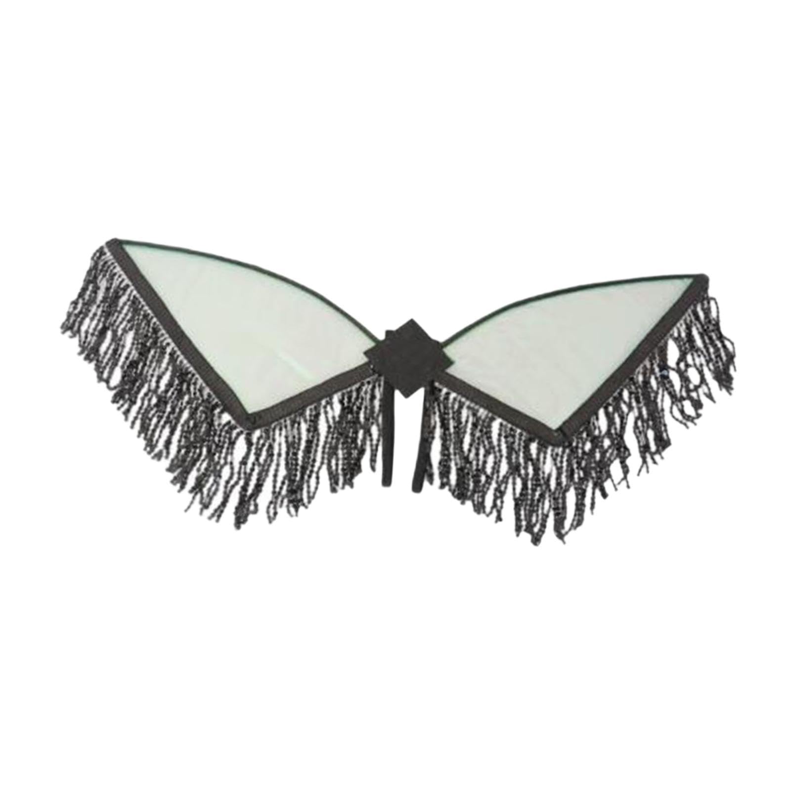 Fata con Frange E Nappe, per Travestimenti, Giochi di Ruolo, Costumi per Feste di Carnevale, Accessori per Feste di Compleanno, Nero