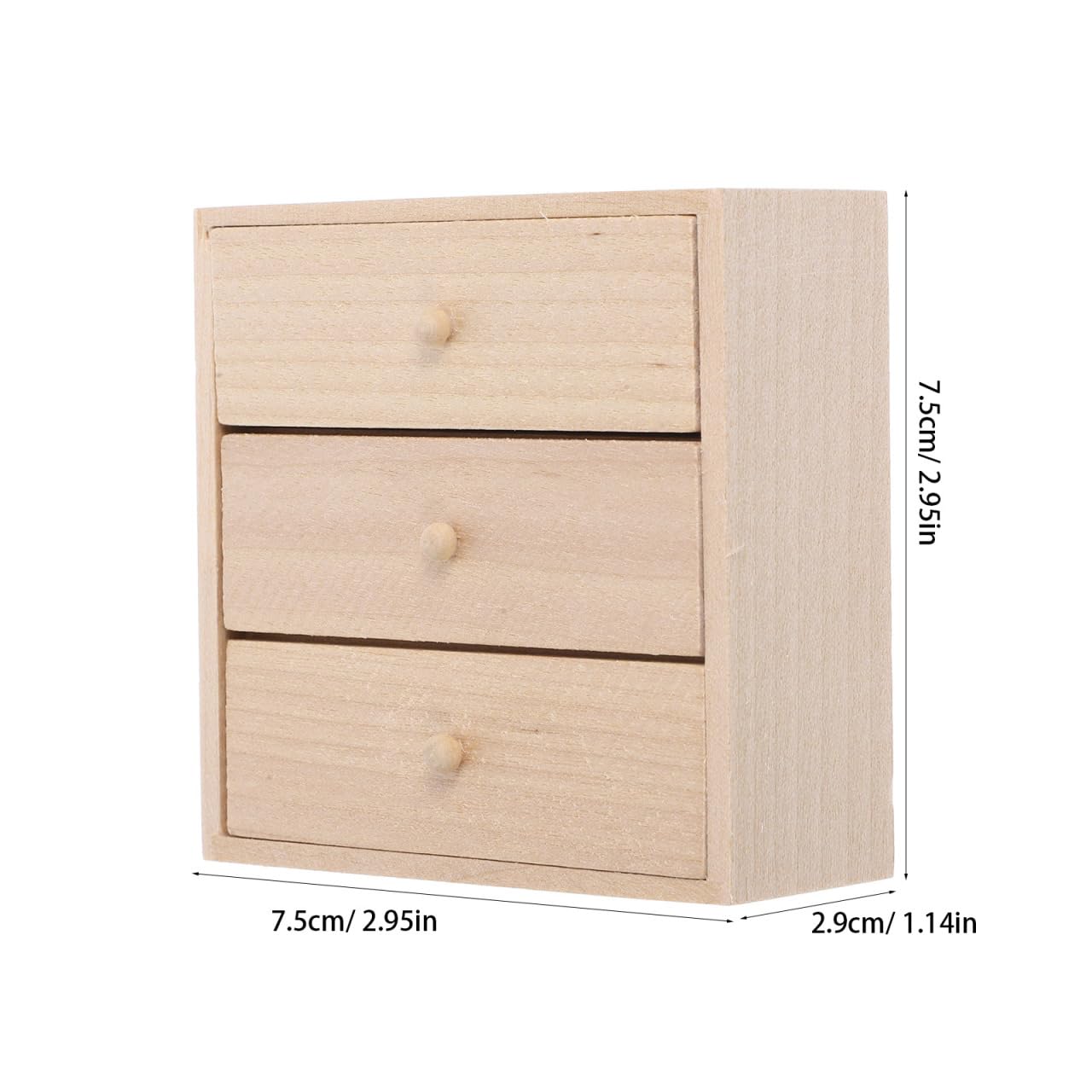 Abaodam Miniature Wooden Cabinet 1 12 Scale Doll House Furniture Model Mini Storage Cabinet for Bedroom Living Kitchen Decor Accessories - Image 2