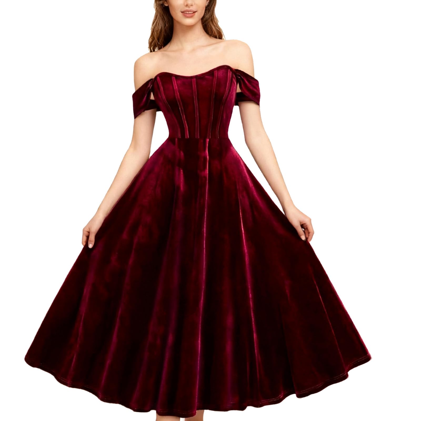 Vestido Invitada Boda Vestidos De Fiesta Mujer Elegantes Elástico Largo Formal Coctel Party Graduación Gala Cumpleaños Midi Ajustado