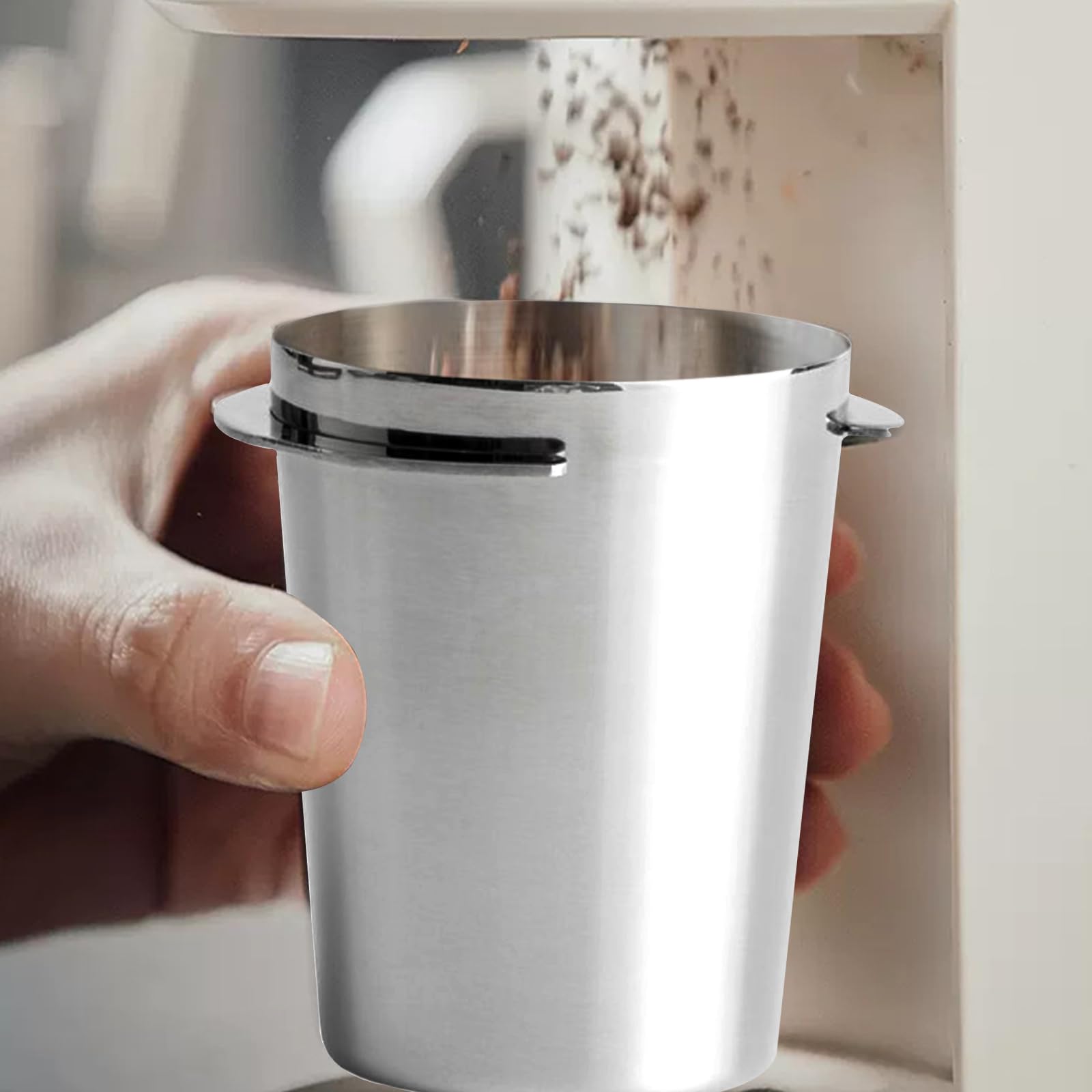 58 Mm Doseerbeker, Accessoire Voor Espressomachine, Espresso-doseerbeker Voor 58 Mm Portafilters, Doseerbeker Kunststof Lekkagepreventie Voor Koffiemachine Home Shop(Zwart 58 mm