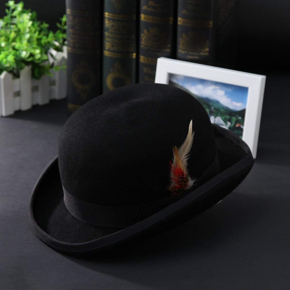 Amazon.co.jp: [MARRYME] 山高帽子 ボーラーハット ダービーハット