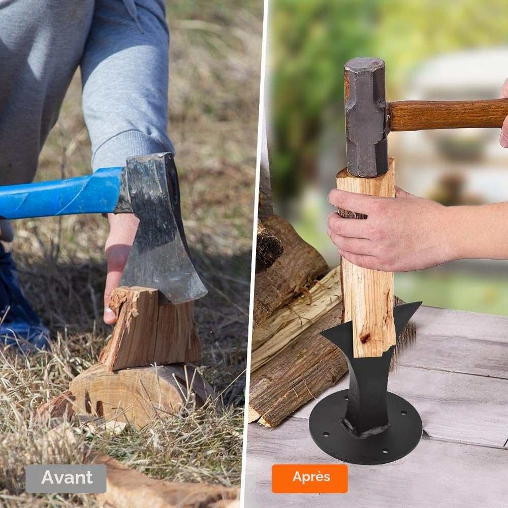 Fendeur de Bois de Chauffage,Fendeur Rapide de Bûches,Fendeuse Bois Manuelle,Heavy Duty Fendeuse à Bois,Coin de Fendeur de Bois,Fendeur de Bois de Chauffage en Acier,pour Petit Poêle à Bois
