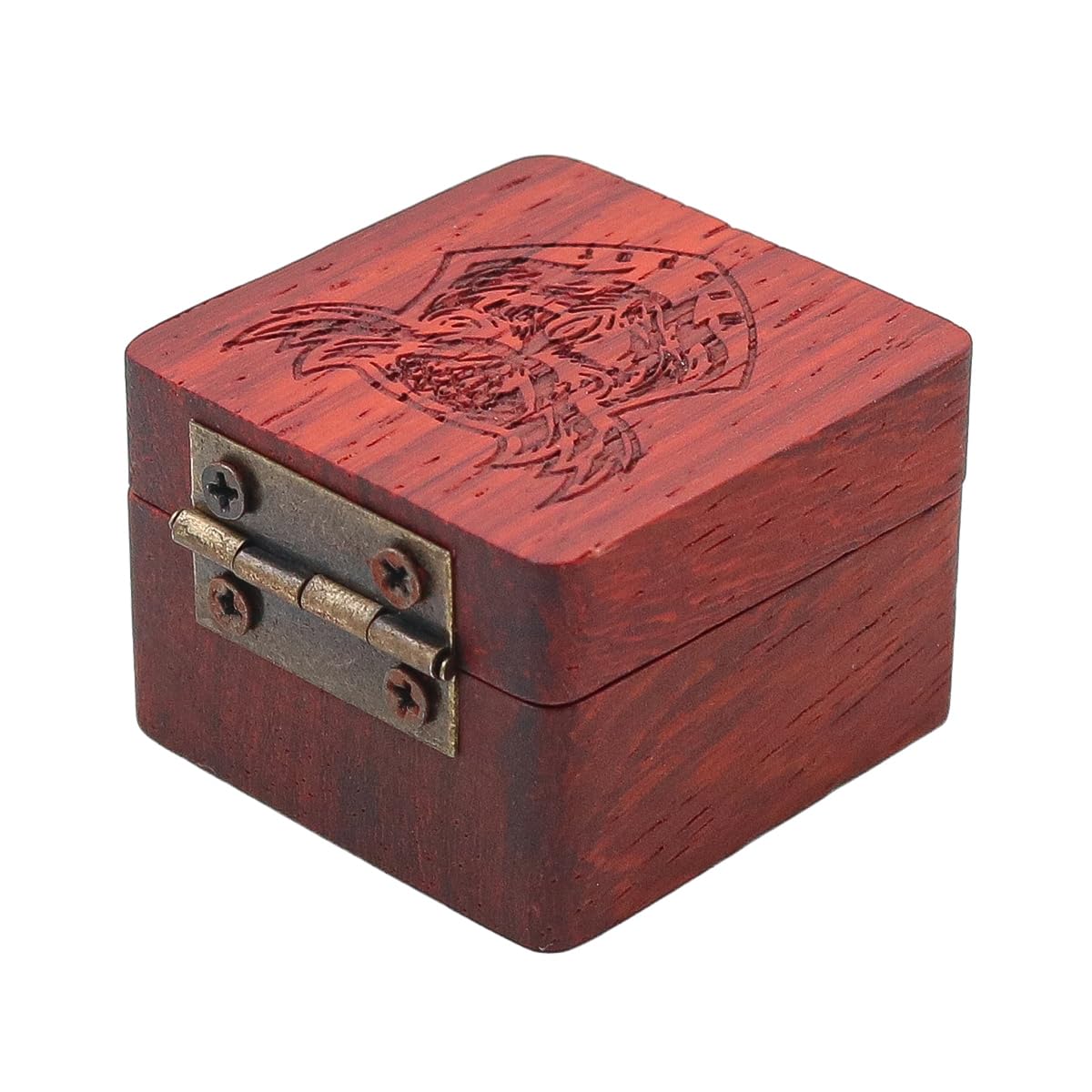 Alnicov Guitar Pick Storage Box Rosewood Pick Box Gift Box - Owl - Image 2