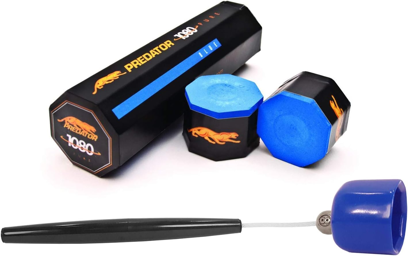 1080 Pure Performance Chalk, 5 Pieces with Octagon Chalk Holder Blue