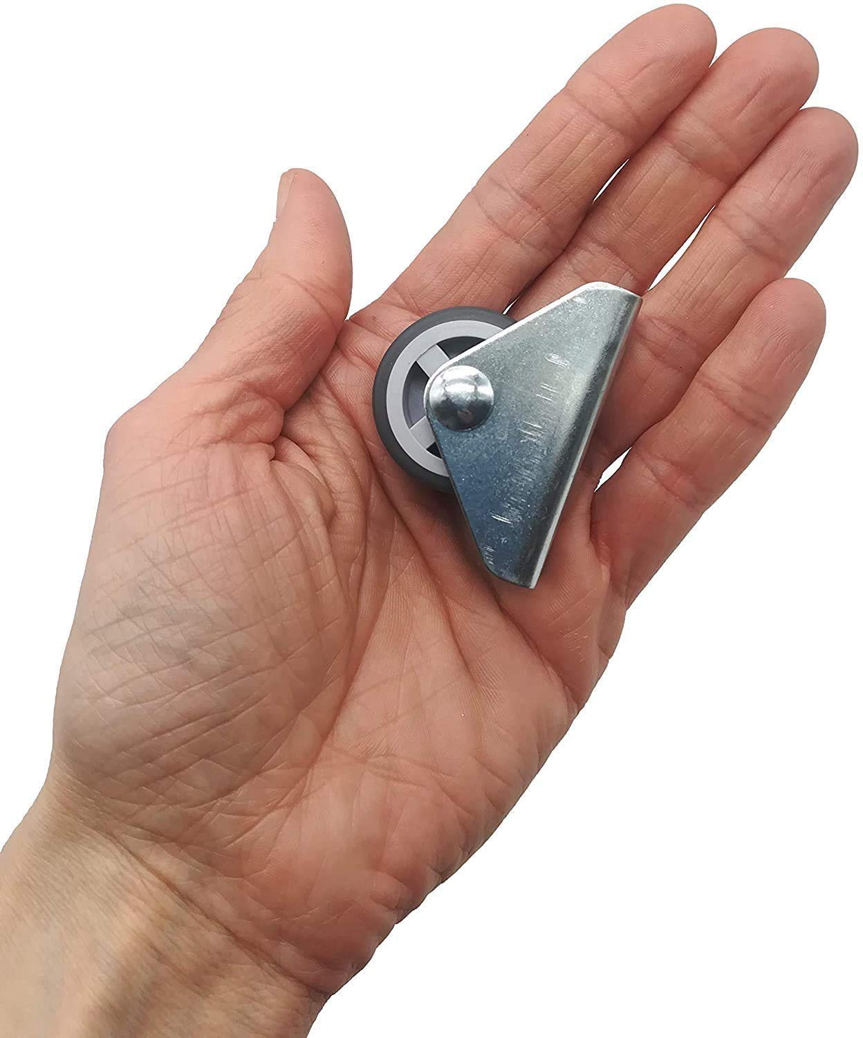 (50 Stück) 30 mm kleine Lenkrollen Gummirollen Bockrollen Schwerlastrollen nicht schwindend Rad Möbelrollen mit Montageplatten Schrauben im Lieferumfang enthalten (50 Stück)