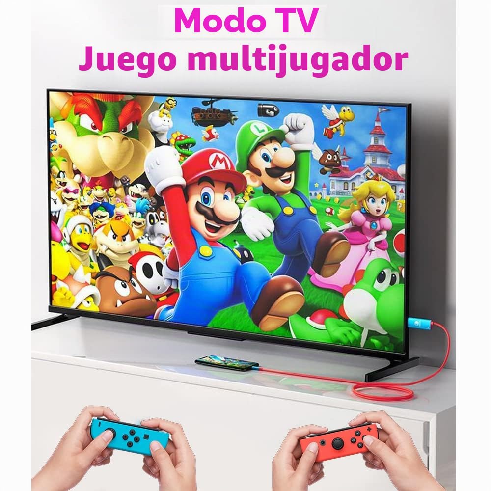 RREAKA Dock para Nintendo Switch OLED - Adaptador 2 en 1 con cable HDMI 4K, carga USB-C 100W, estación de carga portátil para viajes, Samsung Dex S23, MacBook