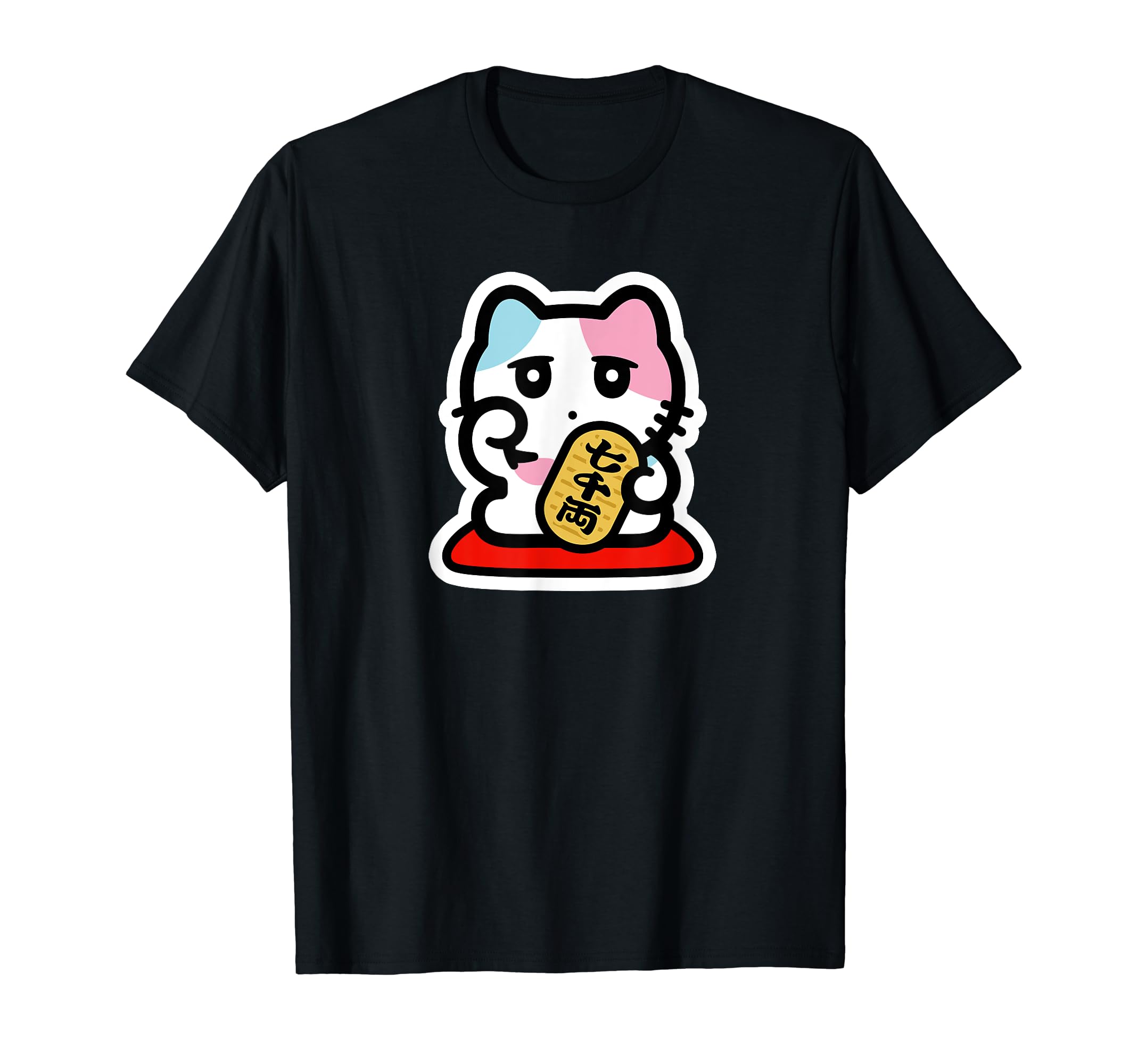 Amazon | びーえするるる【BSテレ東公式】まねきねこイラストTシャツ