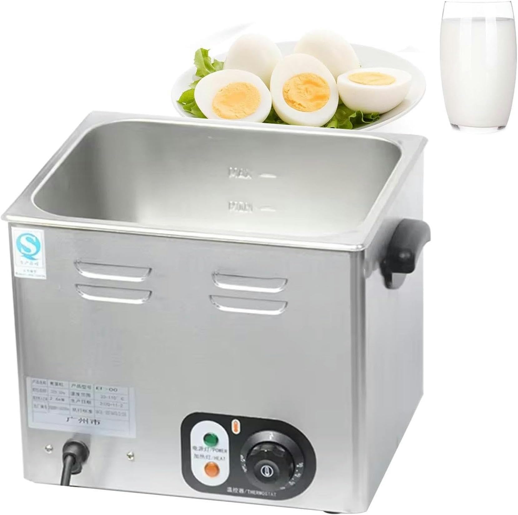 Fhrka Light Poached Egg Cooker,60Pcs Large Capacity Egg Boiler,Hot Spring Egg Maker,Automatic Half-Boiled Egg Soft-Boiled Egg Machine