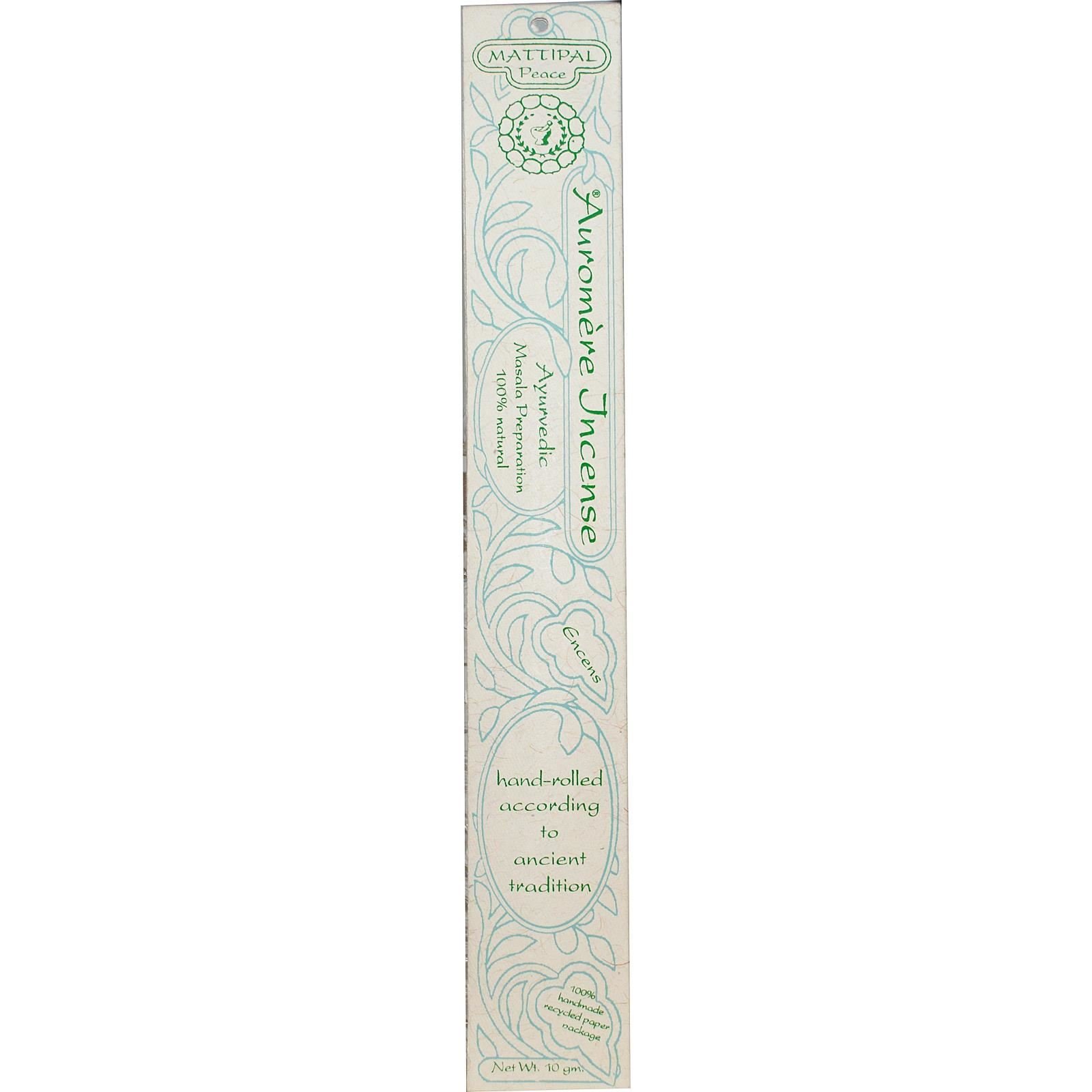 AUROMERE, Ayurvedic Incense Mattipal - 10 gm - 12 Pack