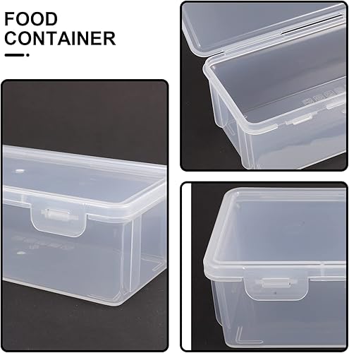 Miniatura 2 de Operitacx Pequeña caja de plástico para pan, caja de pan para pan de 28.7 fl oz, contenedor de almacenamiento para tostadas, ahorro de productos,