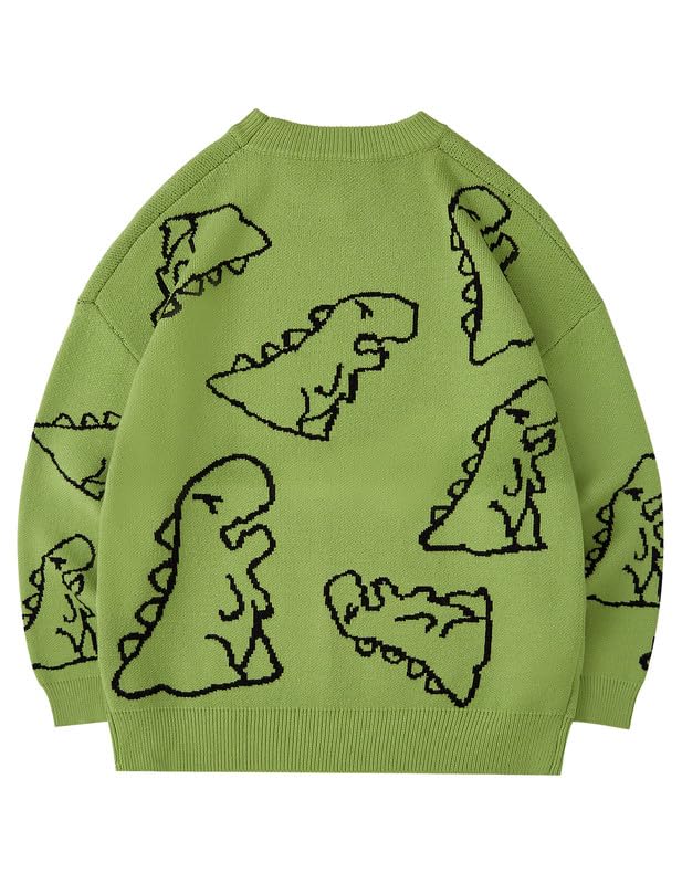 Image of Vamtac Mens Oversized Sweater Vintage Graphic Pullover Crewneck Knit Jumper Y2K Unisex Streetwear 2026 Fall Tops