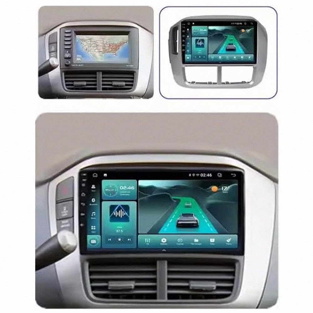 Autoradio 2 Din Bluetooth per Honda Pilot 2006-2008 Wireless Carplay Android Auto Stereo Auto Bluetooth Ips con Pantalla Táctil con Gps, 4 Nucleo 1G+32G