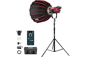 GVM 200W LED Video Light Kit with Bluetooth Mesh Network and DMX Control