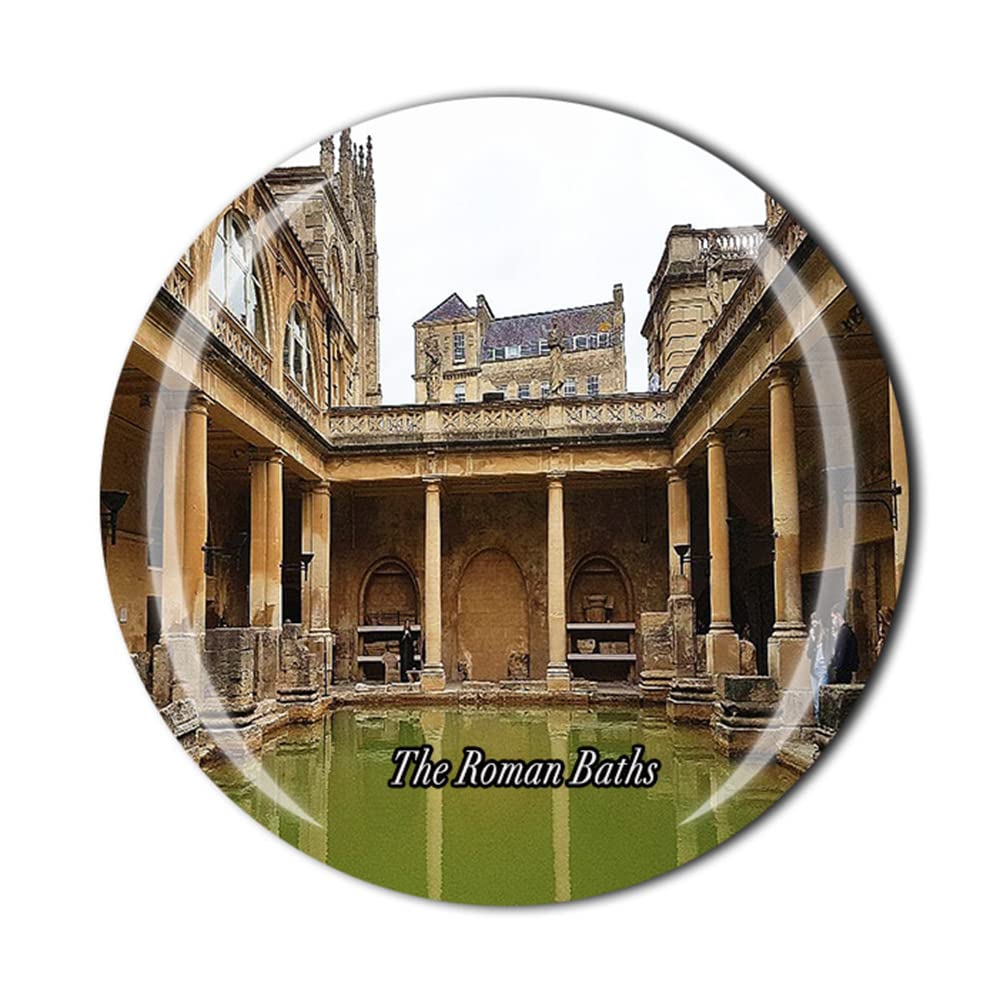 Timefly Uk The Roman Baths Fridge Magnet Crystal Tourist Souvenir Gift Collection Refrigerator Magnetic Sticker