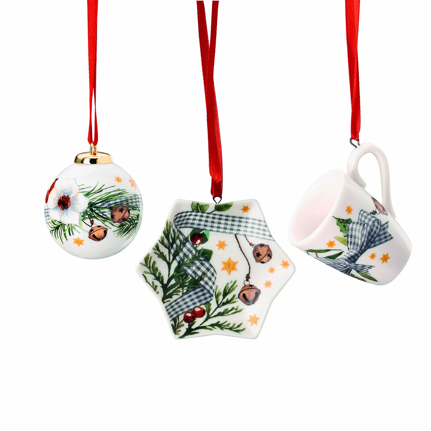 Hutschenreuther Mini Set of 3 Cups 2024 Sweet the Bells Never Sound, Multiple Pieces cm