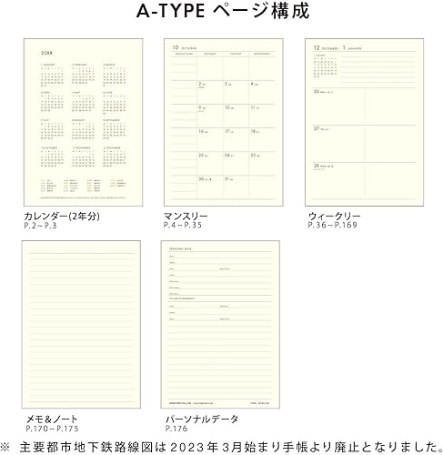 Miniatura 6 de Notebook, High Tide, 2024 (Begins October 2023), Porche Mint (A6 Block Weekly) Week
