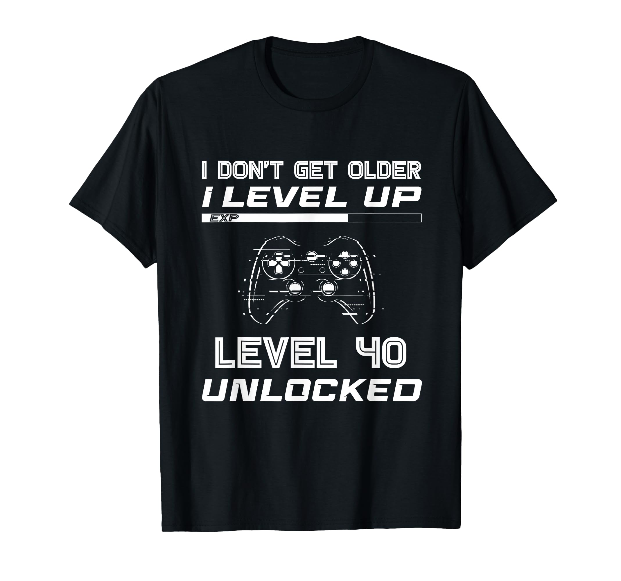 Level 40 Unlocked Gamer 40th Birthday Decorations Party 1982 T-Shirt