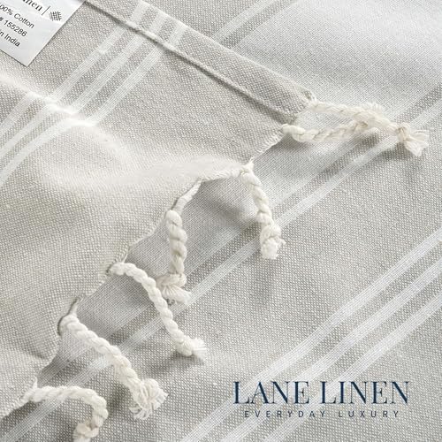LANE LINEN Turkish Beach Towels for Women, Set of 6 - Large 39"x71", Pre-Washed, No-Shrink, Sand-Free, Quick Dry, Lightweight, Soft Beach Bath Towels - Vintage Beach - Thumbnail 2