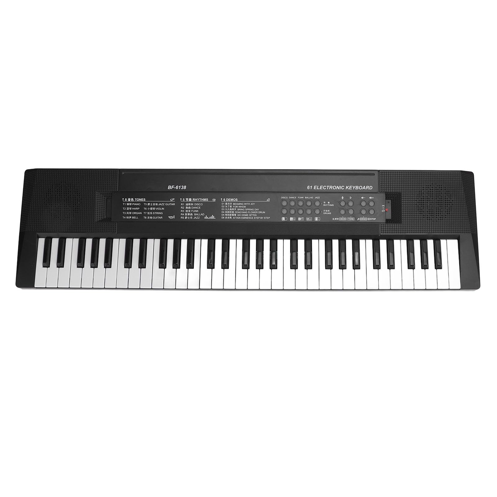 Generic Giocattolo per Tastiera di Pianoforte a 61 Tasti per Bambini, Strumento Musicale Portatile con Microfono e Funzioni Educative per Bambini Dai 3 Anni in su