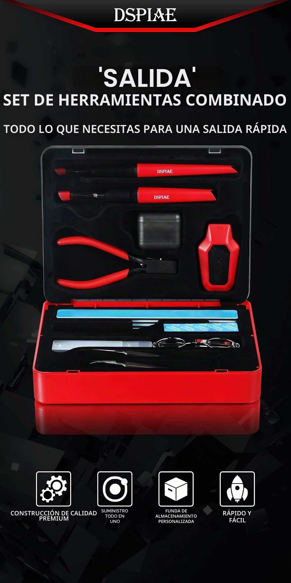 DSPIAE TC-S01 - Juego combinado de herramientas de salida