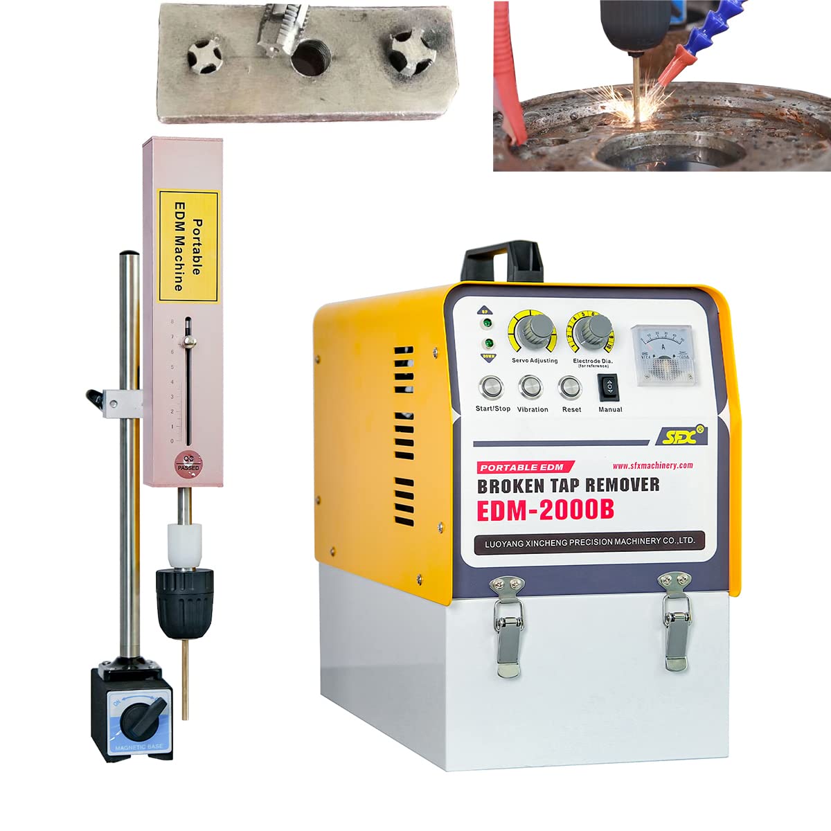 US Stock 2000W Portable EDM Broken Tap Remover Tap Burner Depth Setting Auto Return EDM-2000B