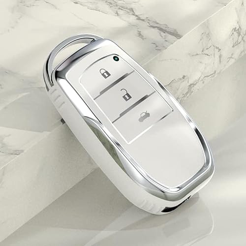 Miniatura 5 de DOUKI TPU Car Key Fob Cover Case Holder Shell Protector, for Toyota Coralla RAV4 Crown Hilux Fortuner Camry Land Cruiser Prado Highland