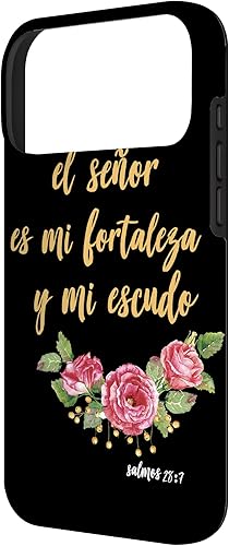 Miniatura 56 de Carcasa para iPhone 11 Salmos El Señor Es Mi Fortaleza Biblia Cristiana