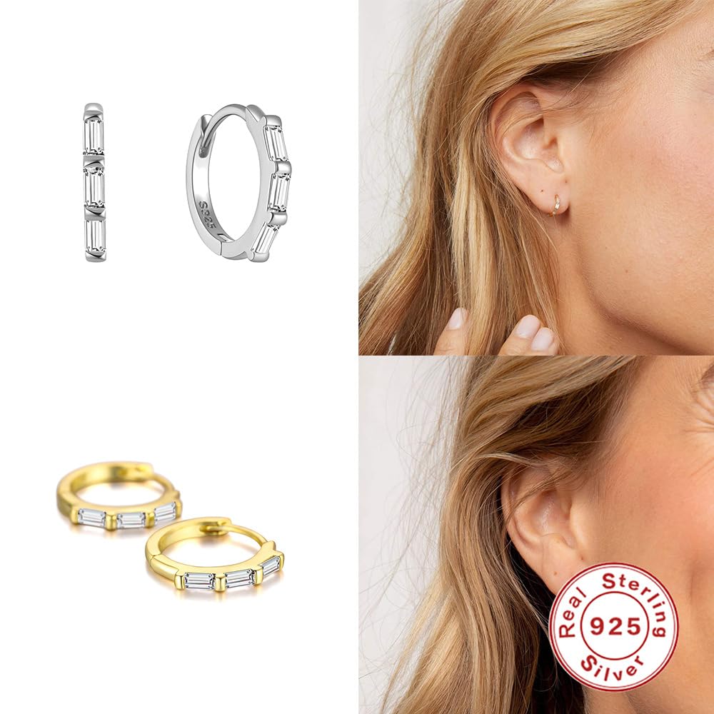 Orecchini Argento 925 Donna Orecchini A Cerchio Di Zircone Argento Orecchini Da Donna A Cerchio