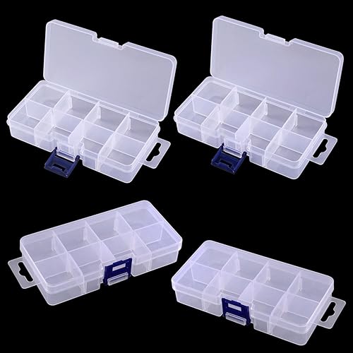 Miniatura 5 de Utoolmart G-140 Caja de herramientas (5.512x2.756x1.181in), caja de herramientas de plástico con bandeja y organizadores, incluye cajas de piezas