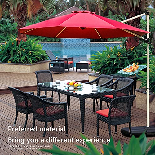 0℃ Outdoor Garden Parasol Excéntrico Banana, Parasol Colgante con Manivela Ø250cm para Jardín Terraza Piscina, Sombrilla de Jardín con Manivela, Solar Sombrilla, Parasol Excentrico, Protección UV,#2 - imagen 3