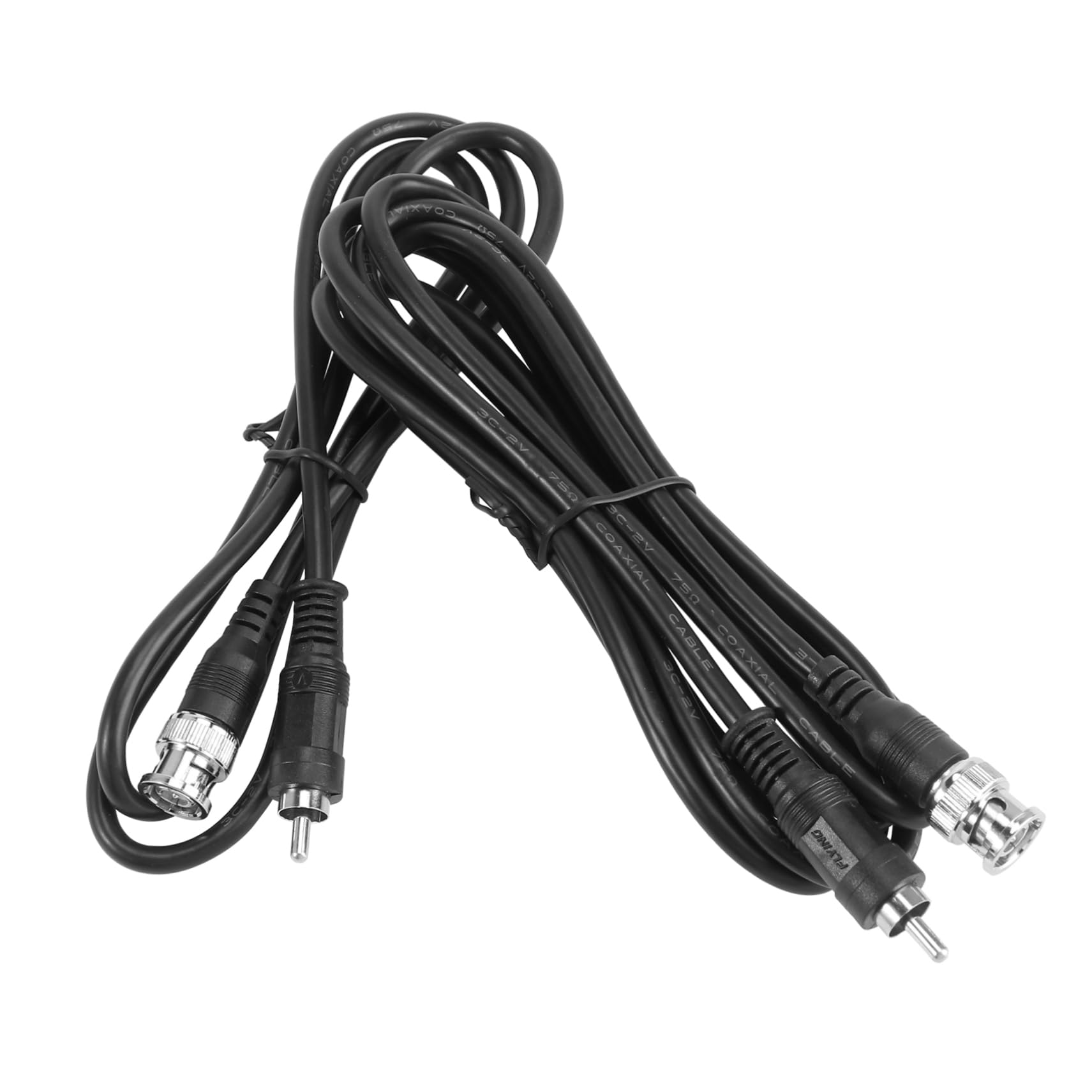 UKCOCO 2pcs BNC to AV Video Cables 1m & 2m Efficient Video Converting Cable for Camera to TV Connection Coaxial Adapter for CCTV