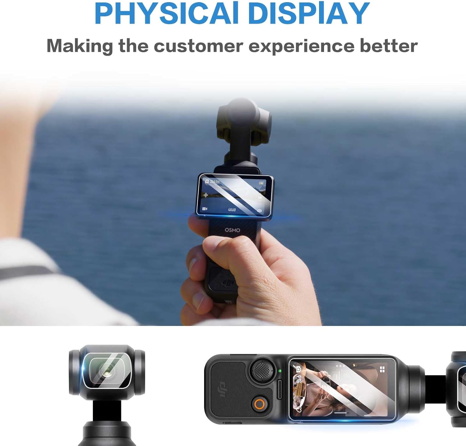 Film De Protection En Verre Trempé Pour Lentille Et écran DJI OSMO Pocket 3