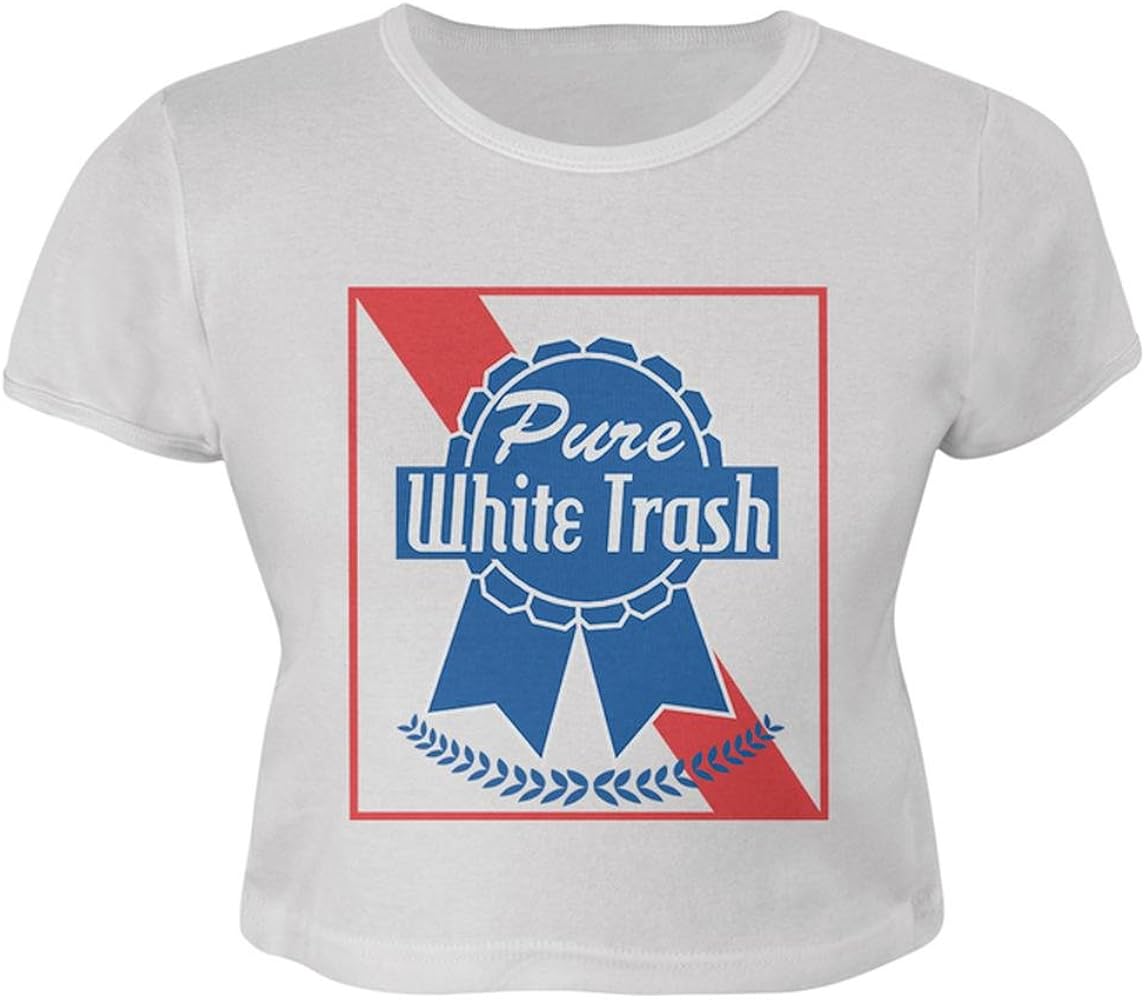 Pure white trash shirt Clearance