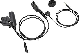 Tosuny Earpiece Mic for XIR P8268 P8668 DP4400 DP4800, U94 Finger Microphone PTT, Plug and Play, U94 PTT System Military Adapter