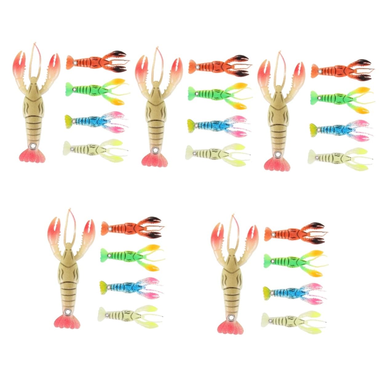 INOOMP 25piezas Cebos Artificiales para Pesca Señuelos De Resistentes Al Desgaste para Pesca Lagos Ríos y Arroyos Atracción Efectiva De Peces y Ajustables