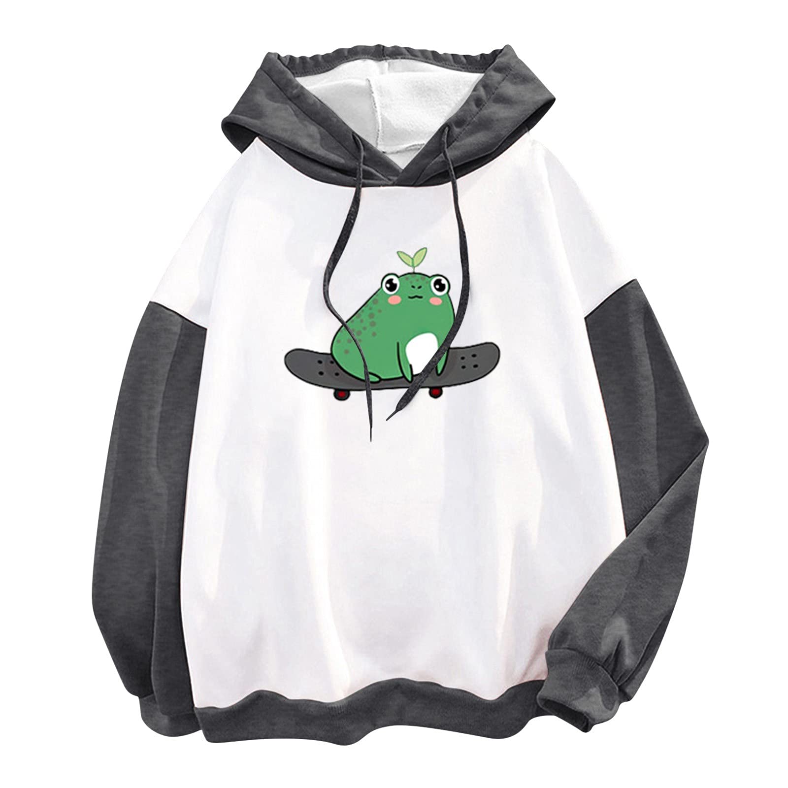 Amazon Frog On Skateboard Sweatshirt JASMY Cute Skateboarding Frog