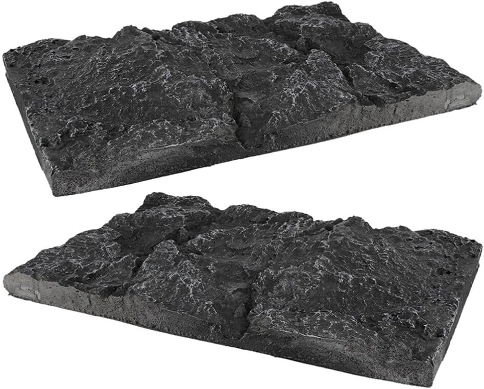 2pcs Rock Background for Terrarium and Aquarium Realistic Reptile Tank Decor Simulated Stone Backdrop for Fish Tanks and Turtle Habitats Easy to Install Natural Look