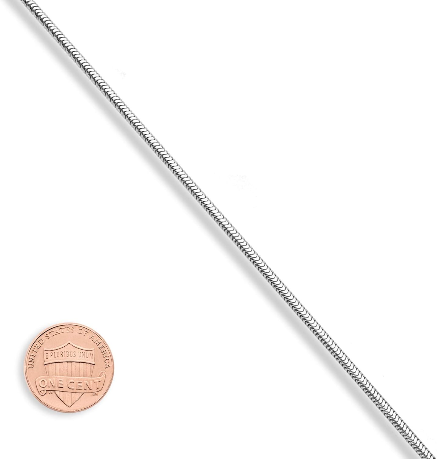 Miabella 925 Sterling Silver Italian 1.5mm, 2mm, 2.5mm Round Snake Chain Necklace for Women Made in Italy