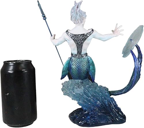 Miniatura 7 de Ebros Gift Anne Stokes Fantasía Arte Agua Elemental Talokan Mago Hechicero Invocación Aqua Espíritu Mago Coleccionista de Poder Estatuilla Guerrero