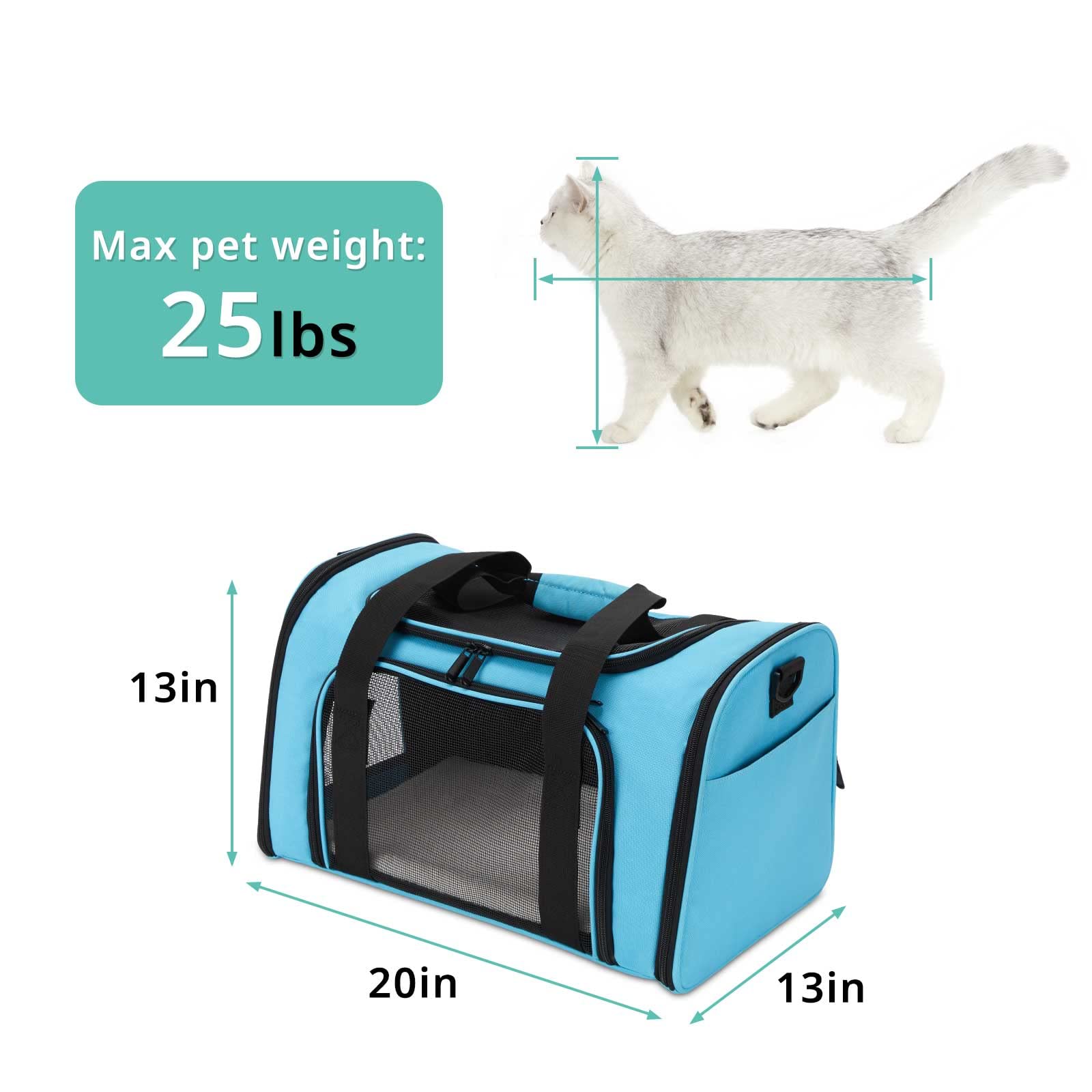 Echohana Cat Carrier, Large Cat Carriers for Large Cats 20 lbs+