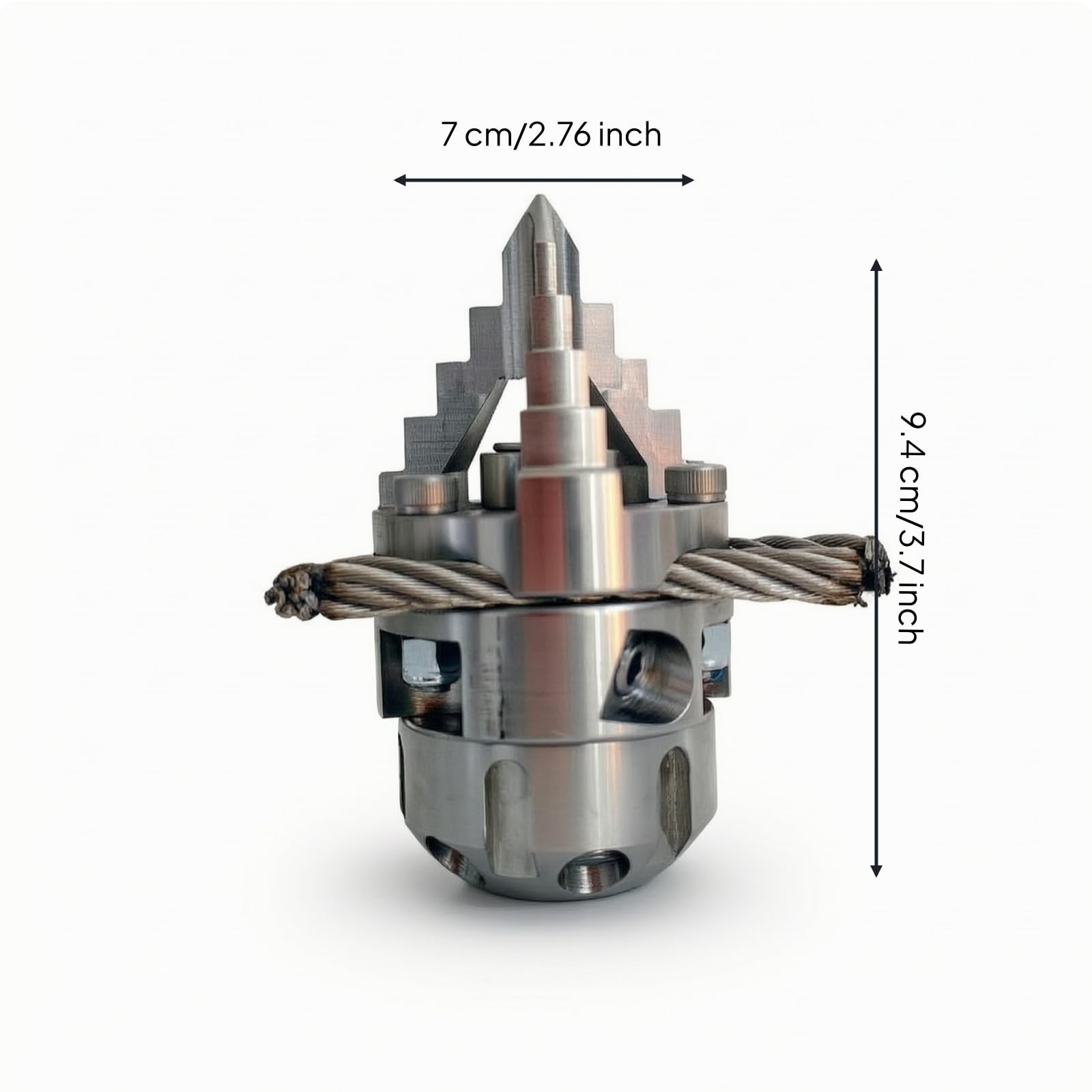 Pistola Limpieza Giratoria Compacta Pistola Alta Presión con 1/2 Industrial para Fontanería Profesional, Técnicos en Fontanería, 80L/Min, 1/2 Pulgada Rosca Interna, Tipo Cepillo