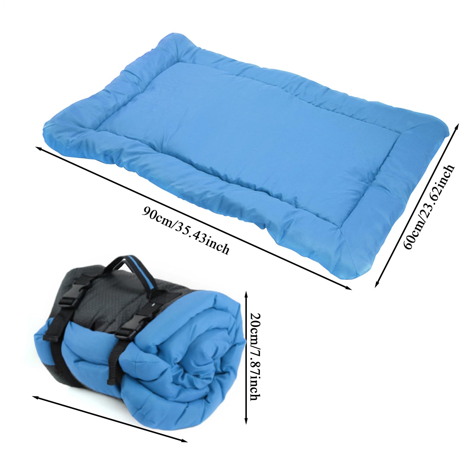 Cuccia Esterna Impermeabile per Cane Tappetino Impermeabile Lavabile | Cucce Outdoor Antiscivolo Lavabili In Lavatrice Arrotolabile, Pieghevole, Leggera, Per Interno E Esterno