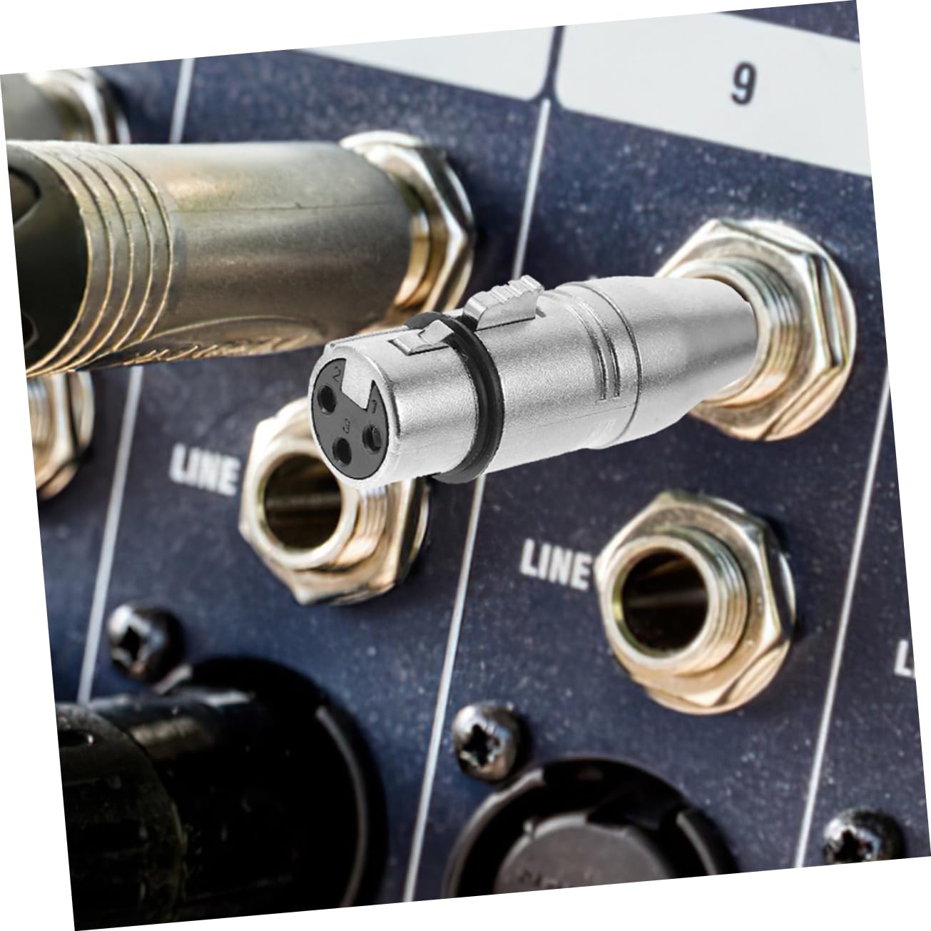 Artibetter 15 Pz adattatore audio adattatore per cuffie stereo versatile sbilanciato maschio da 6,35 mm XLR Lega di zinco
