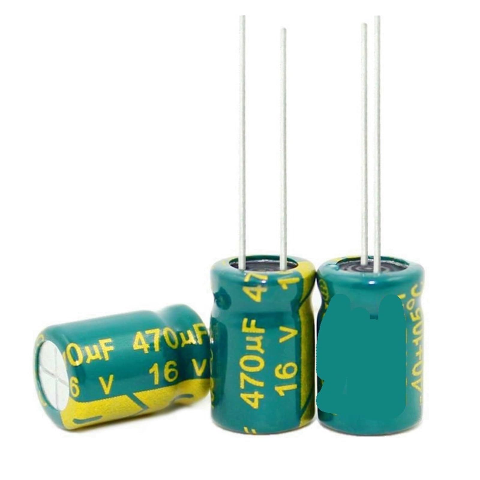 Condensateur 470UF 16V pour réparer un écran qui clignote ou ne s'allume plus