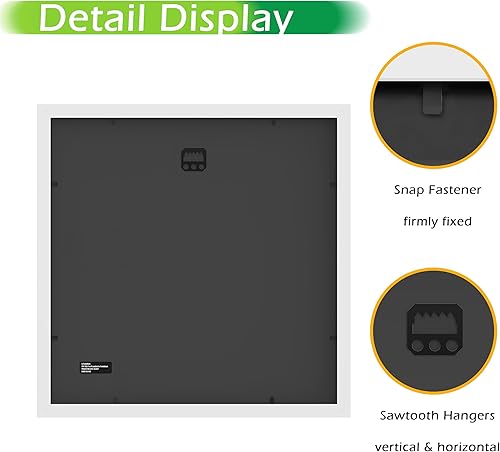 Vista 76 de FrameWorks Marcos de fotos clásicos de madera de 11 x 14 a 8 x 10 pulgadas con vidrio templado, roble natural, paquete de 6