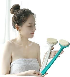 Mikinona Escova Escova De Banho Escova Esfoliante Escova De Corpo Escova De Costas Escova Branca Adulto Escova De Costas Escova De Banho Esfregão Traseiro